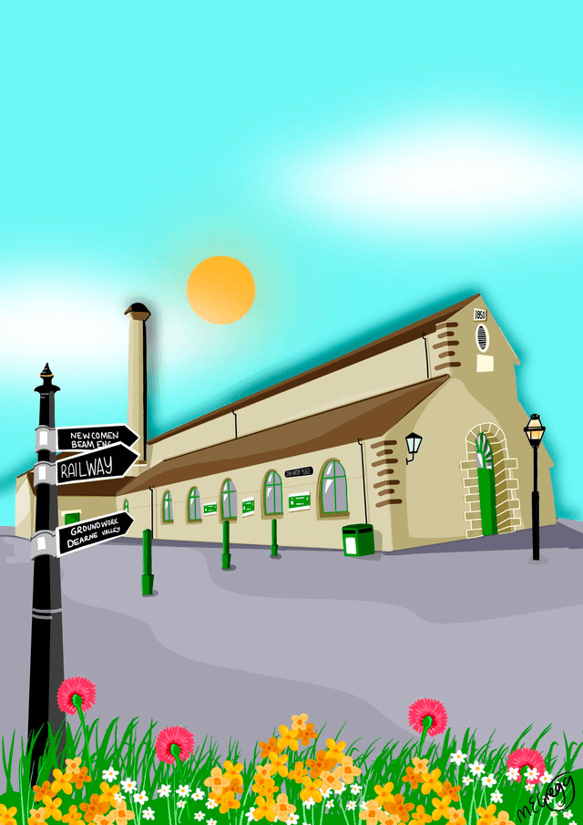Elsecar Heritage Centre (Barnsley) Art Print - Colourful Yorkshire Art By Marie Gregg