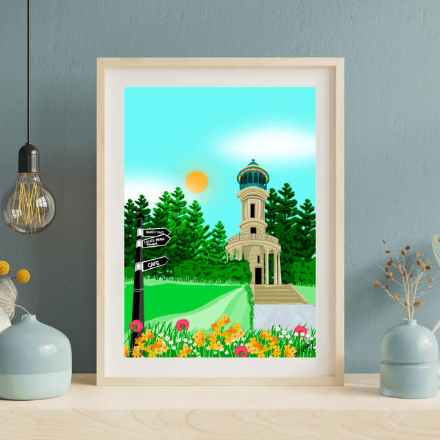 Locke Park (Barnsley) Art Print by UK Artist Marie Gregg